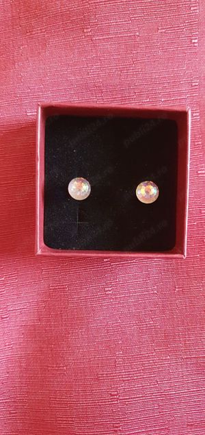 Cercei suport argin, piatra zirconiu fațetat.