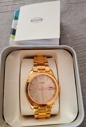 Ceas Fossil auriu nou - imagine 4