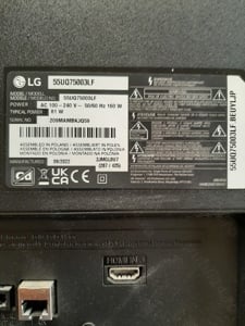 Dezmembrez smart tv LG 55uq75003lf  eax 69830902