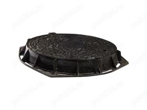 Capac canalizare din fonta trafic greu d400 pas liber 600