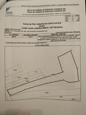 Teren 11877mp (1373 intravilan + 10504 extravilan) sat Vorovesti, com. Miroslava - imagine 6