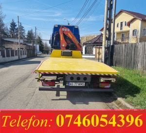 Transport platforma util 14 tone, cu macara 9 metri care ridica 8 tone