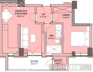 Apartament la cheie de 2 camere si balcon la etaj 1 zona Doamna Stanca - imagine 5