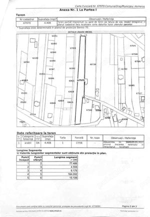 Hemeius, Bacau - Teren intravilan 4408m2, Aleea Coloneilor - imagine 3