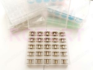 Cutie cu 25 mosoare bobine spon ata pt masina cusut Singer Brother Minerva Silver Crest Necchi etc - imagine 6