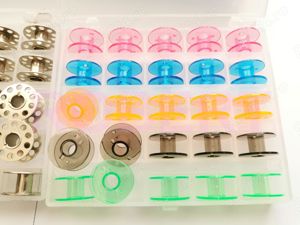 Cutie cu 25 mosoare bobine spon ata pt masina cusut Singer Brother Minerva Silver Crest Necchi etc - imagine 3