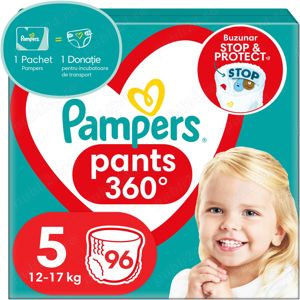 Vand Scutece Chilotei Pampers Pants, numarul 5, SET 96 Buc Pret 135 Lei