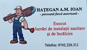 Instalator autorizat cu experienta