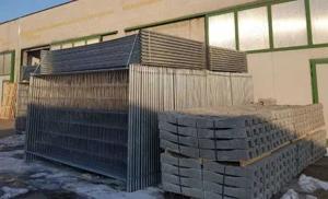 Picior de gard organizare de santier, talpa gard provizoriu - imagine 8