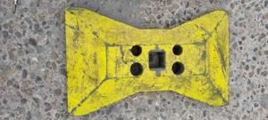 Picior de gard organizare de santier, talpa gard provizoriu - imagine 2