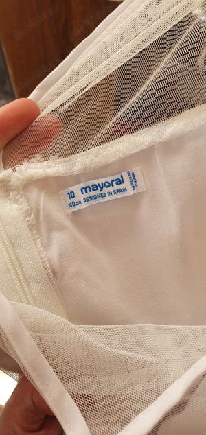 Rochie albă  Mayoral 140cm 10ani  - imagine 3