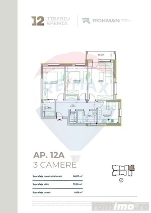 DE VÂNZARE| Apartament 3 camere| 0% COMISION! PREDARE DECEMBRIE 2025 - imagine 5