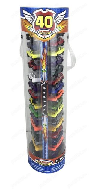 Vand Set 40 masinute in tub de plastic, 1:64, Multicolor, NOU Pret 99 Lei - imagine 4