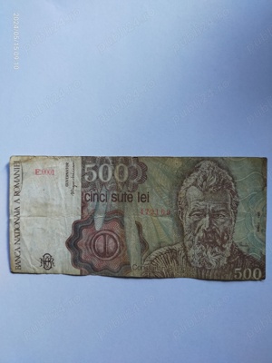 Bancnote 100 lei Balcescu 1966, 500 lei Brancusi 1992, 1991  - imagine 3