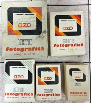 Hartie fotografica color + alb negru AZO 13x18cm 25 buc. pachet '90 - imagine 5