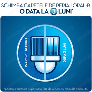 Vand Periuta de dinti electrica Oral-B PRO 500 Cross Action, 3D, NOU, 149 Lei - imagine 7