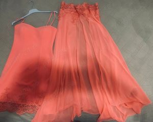 Rochie de Seară din Vual și Dantelă - imagine 3