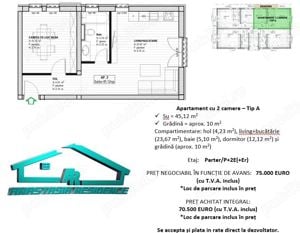 Direct proprietar dezvoltator - Giroc (str. Poenitei) - ap. 2 camere bloc nou - imagine 2