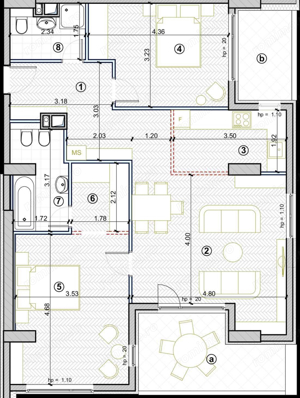 Penthouse in Isho loc de parcare 94mp - imagine 5