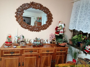 mobila din lemn masiv , sculptata