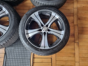 4 cauciucuri de vara noi 245 45 19 cu jante de aliaj 5x de Audi A 6  - imagine 3