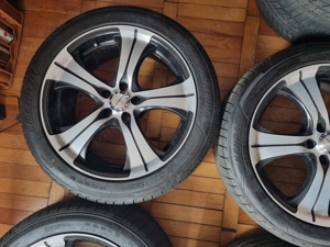 4 cauciucuri de vara noi 245 45 19 cu jante de aliaj 5x de Audi A 6  - imagine 5