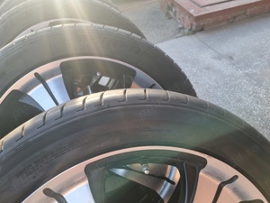 4 cauciucuri de vara noi 245 45 19 cu jante de aliaj 5x de Audi A 6  - imagine 8