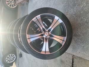 4 cauciucuri de vara noi 245 45 19 cu jante de aliaj 5x de Audi A 6  - imagine 7