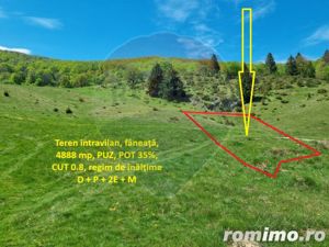 Teren intravilan, 4888 mp, Poiana Aviatorilor - imagine 2