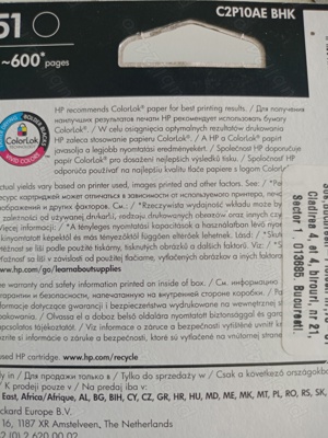 Vând cartuș pentru imprimante.a hp ,negru,nou nouț , calitate. - imagine 2