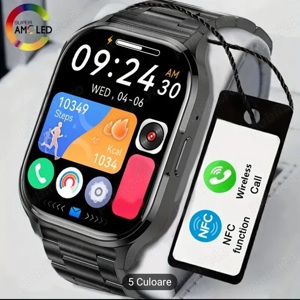 Ceas smartwatch  NFC Smartwatch Black - imagine 2