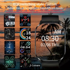 Ceas smartwatch  NFC Smartwatch Black - imagine 4