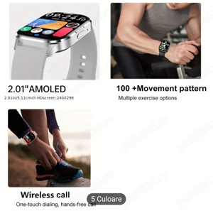Ceas smartwatch  NFC Smartwatch Black - imagine 8