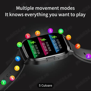 Ceas smartwatch  NFC Smartwatch Black - imagine 5