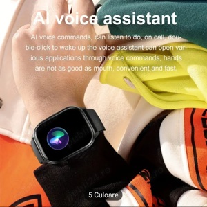 Ceas smartwatch  NFC Smartwatch Black - imagine 9