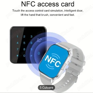 Ceas smartwatch  NFC Smartwatch Black - imagine 10