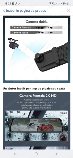 Camera auto oglinda DVR 2K - imagine 8