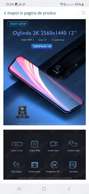 Camera auto oglinda DVR 2K - imagine 4