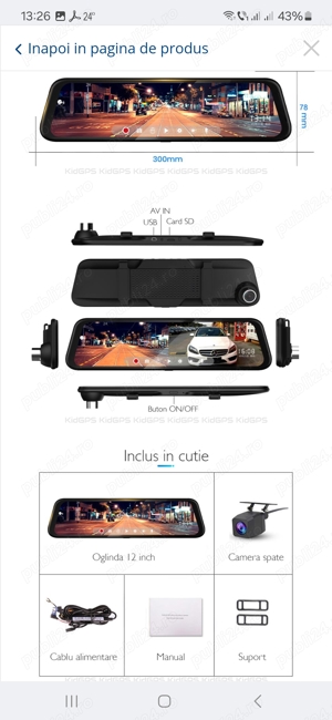 Camera auto oglinda DVR 2K - imagine 3