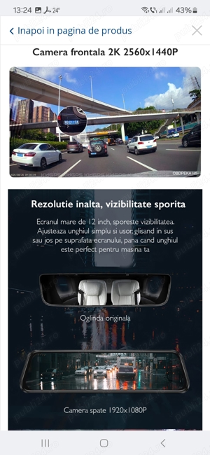 Camera auto oglinda DVR 2K - imagine 9