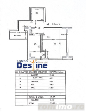 Apartament 1 camera , decomandat , 40mp, zona Garii - imagine 6