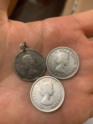 monede argint Canada, pt colectie   botez - imagine 2