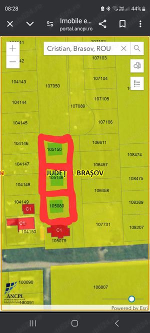 4 parcele teren intravilan Cristian Brasov  - imagine 2