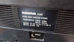 Radiocasetofon  stereo marca Maximal 8300, fabricație Germania - imagine 5
