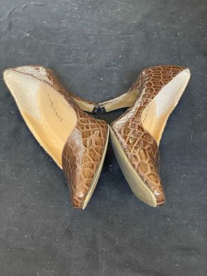 Pantofi maro dama piele lacuita manmade Karen Scott - imagine 3