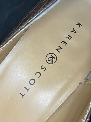 Pantofi maro dama piele lacuita manmade Karen Scott - imagine 4