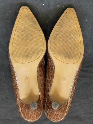 Pantofi maro dama piele lacuita manmade Karen Scott - imagine 7