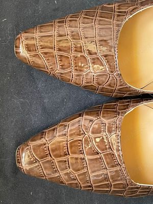 Pantofi maro dama piele lacuita manmade Karen Scott - imagine 6