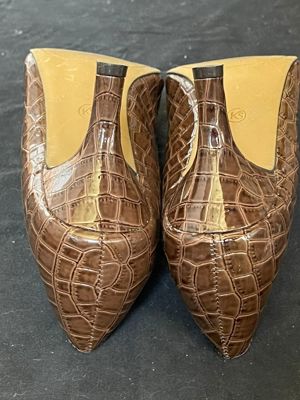 Pantofi maro dama piele lacuita manmade Karen Scott - imagine 5