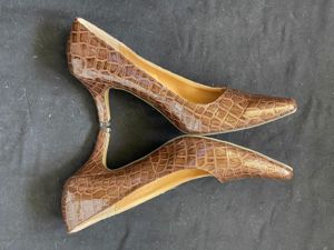 Pantofi maro dama piele lacuita manmade Karen Scott - imagine 10